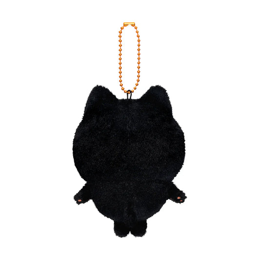 【Limit 1/Customer】Chiikawa | Mascot Holder Plush Keychain Usagi H120×W85×D70Mm (Black Cat)