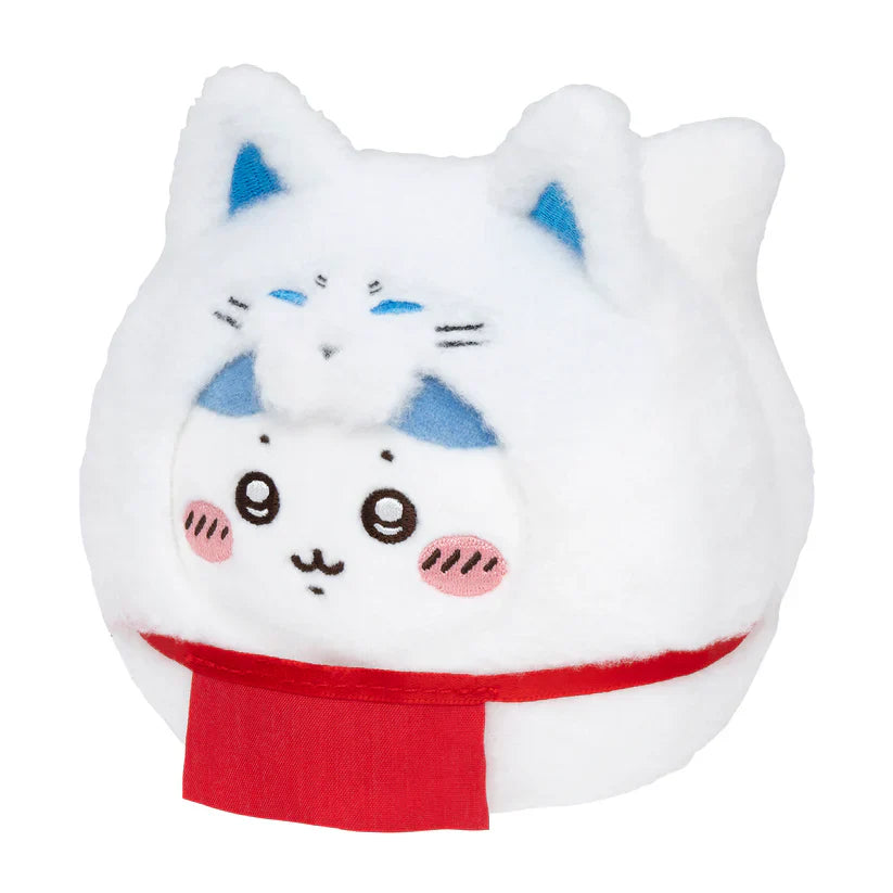 CHIIKAWA x MOGUMOGU | Daruma Plush Toy H125 x W115 x D130mm (Hachiware)
