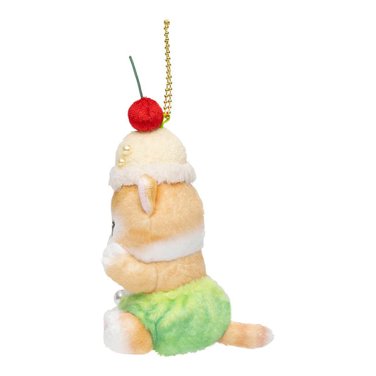 MOFUSAND | Cream Soda Cat Mascot Holder Keychain Bag Charm 150 x 80 x 80mm (Diner)