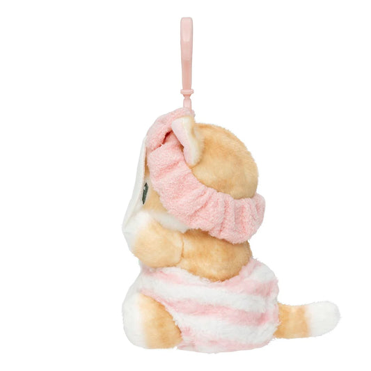 MOFUSAND | Mascot Holder Bag Charm Keychain 130×90×120mm (Facial Mask Cat)