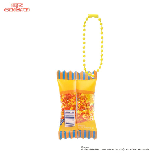Chiikawa x Sanrio | Pom Pom Purin Pompompurin x Usagi Shaka Shaka Sweets Keychain 60x30x10mm (Supermarket)