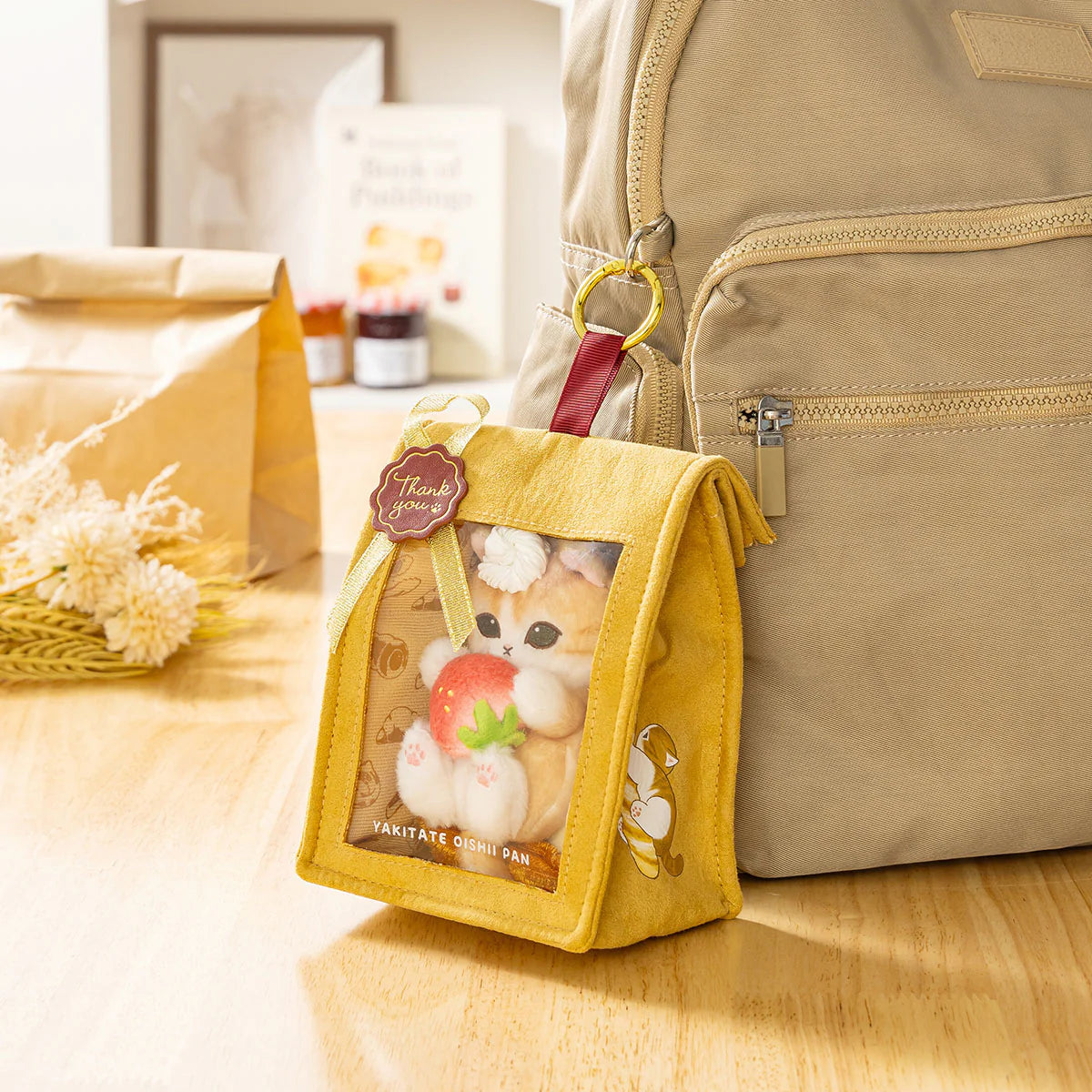 MOFUSAND | Mofumofu Bakery Mascot-sized Pouch with Window Paper Bag Style 163x120x85mm