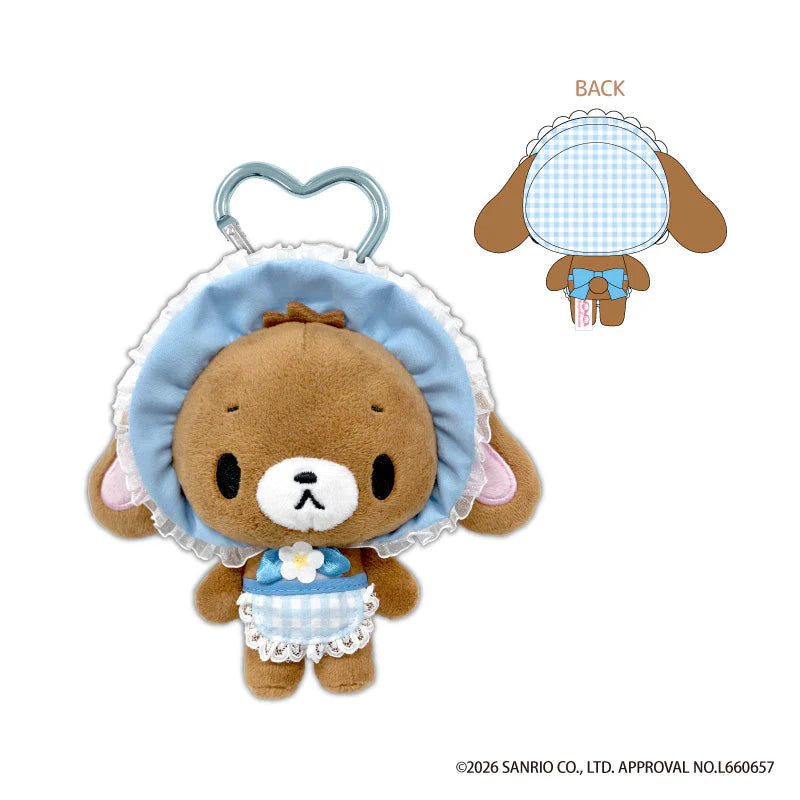 SANRIO | Sugarbunnies Sugar bunnies Carabiner Mascot Bag Charm Keychain 140x150x70mm (Kurousa Strawberry Flower Fairy))