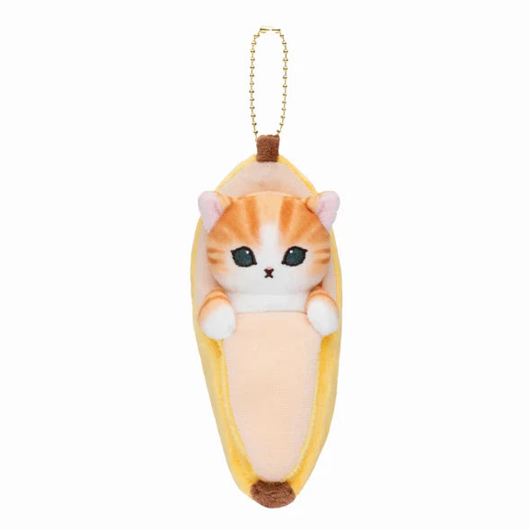 Mofusand | Mascot Holder Keychain Approx.130Cm (Banana) 猫福 毛绒挂件/包挂/钥匙链(香蕉)