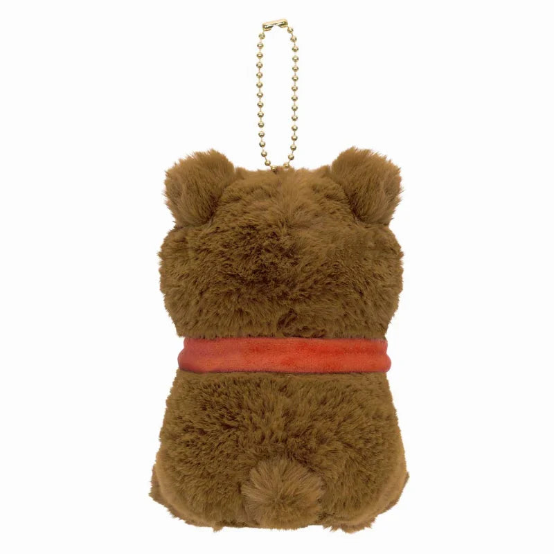 MOFUSAND | Exhibition Mascot Holder Plush Keychain 130×85×90mm (Teddy Bear Nyan Brown)
