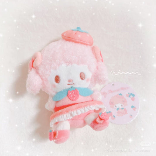 SANRIO | My Sweet Piano Mascot Holder Plush Keychain Bag Charm 12cm Approx. (Strawberry Cheek)