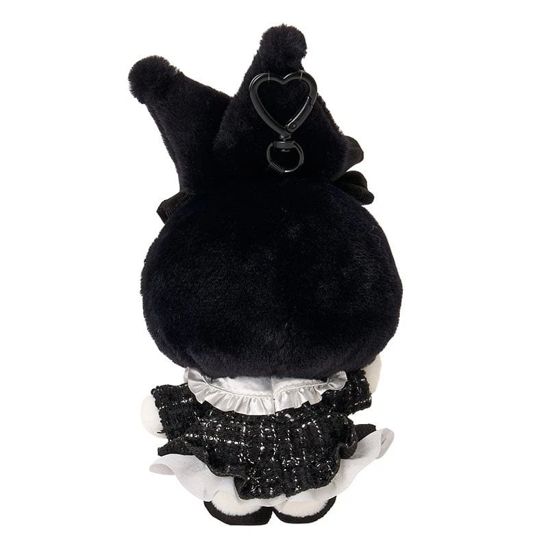 SANRIO | Kuromi Mascot Holder Bag Charm Keychain Girly 200×100×80mm (All Black Kuromi Mode)