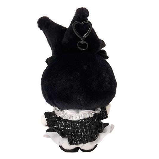 SANRIO | Kuromi Mascot Holder Bag Charm Keychain Girly 200×100×80mm (All Black Kuromi Mode)