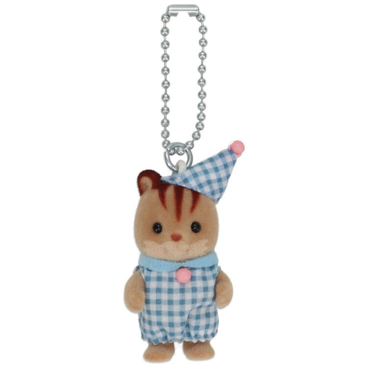 Sylvanian Families | Walnut Squirrel Key Chain 85X30X150Mm (Pajama) 森贝儿森林家族