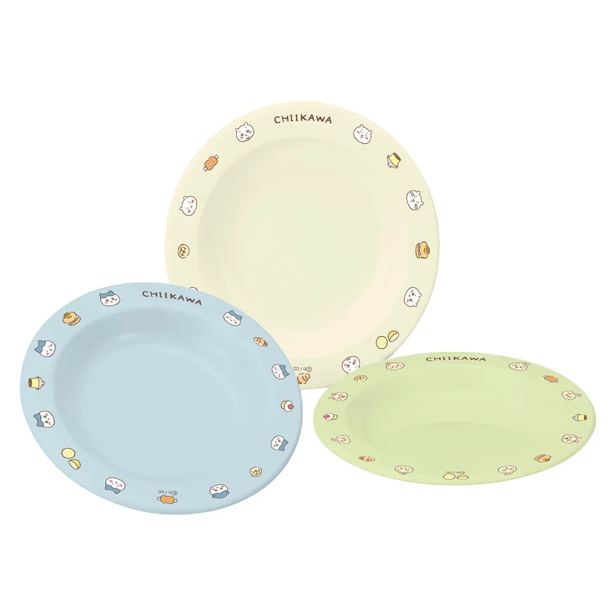 【Made in Japan】CHIIKAWA | Small Plate Set of Three 18.0 x 17.0 x 4.0cm