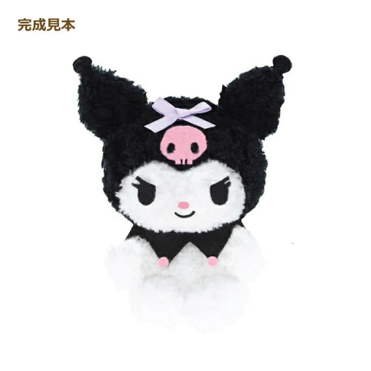 SANRIO | Kuromi Heart-fluttering Chenille Kit Handmade Material Set Finished Size 80x100mm Approx.