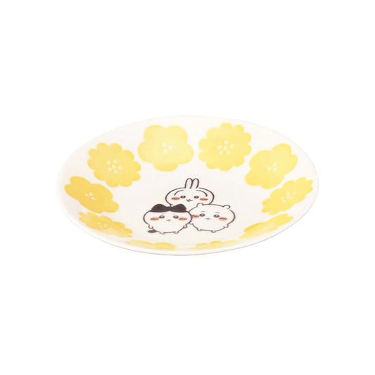 CHIIKAWA | Chiikawa & Hachiware & Usagi Small Plate 135×20mm (Happy Blossom)