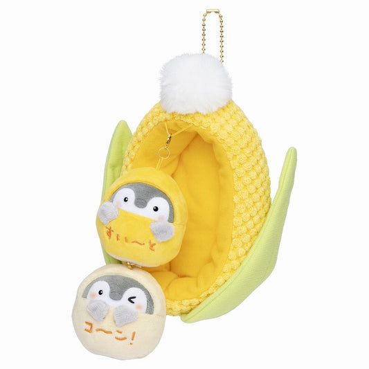 Koupen-Chan | Sweet Corn Mascot Plush Keychain H195 X W125 D90Mm