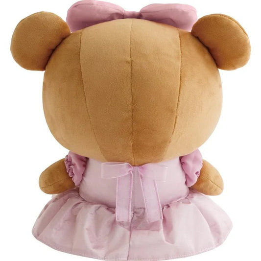 SAN-X | Ribbon Dress Plush Toy Plush Doll M 290×240×160mm (Makeup Rilakkuma)