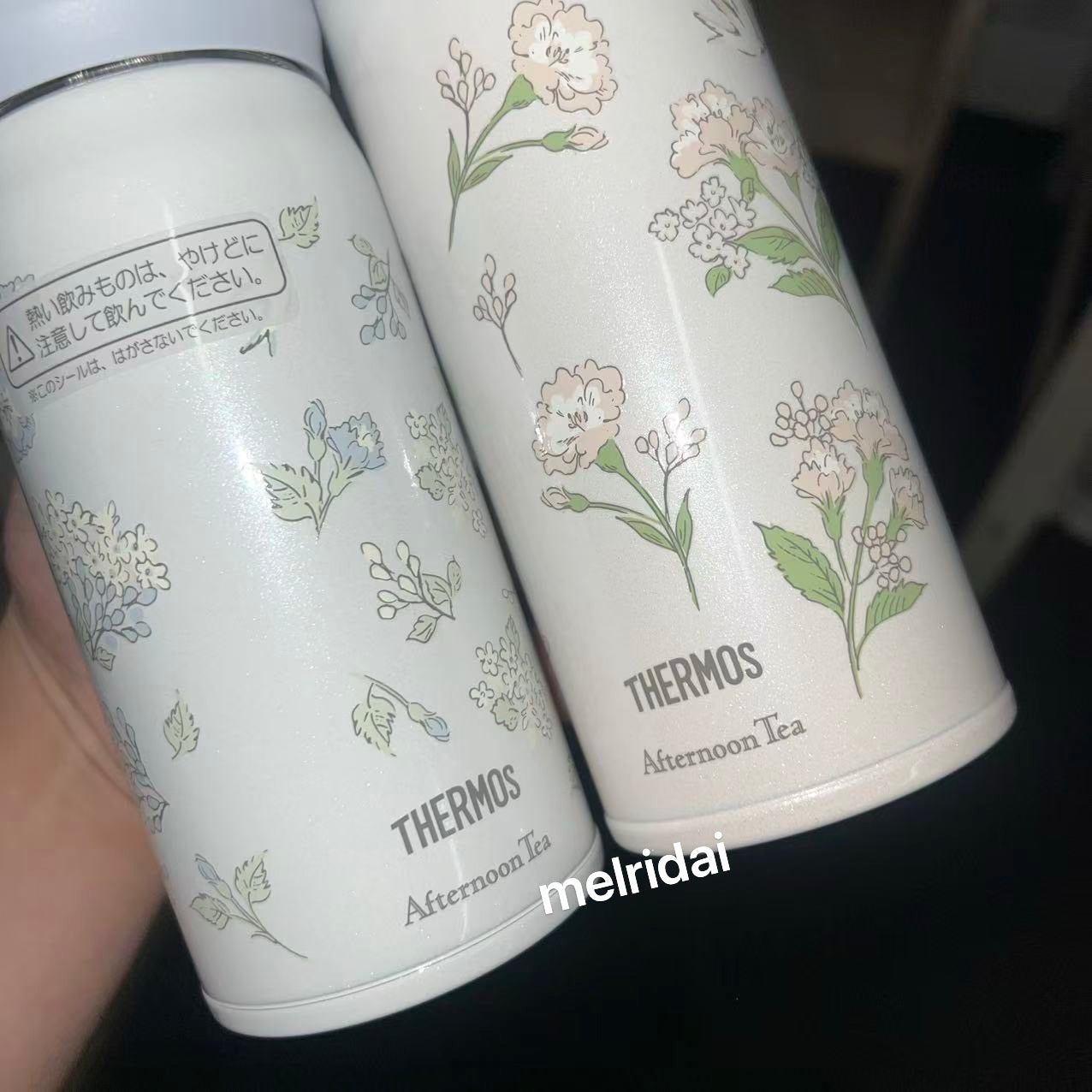 Thermos x Afternoon Tea | Stainless One-Push Bottle 350ml (Pink)