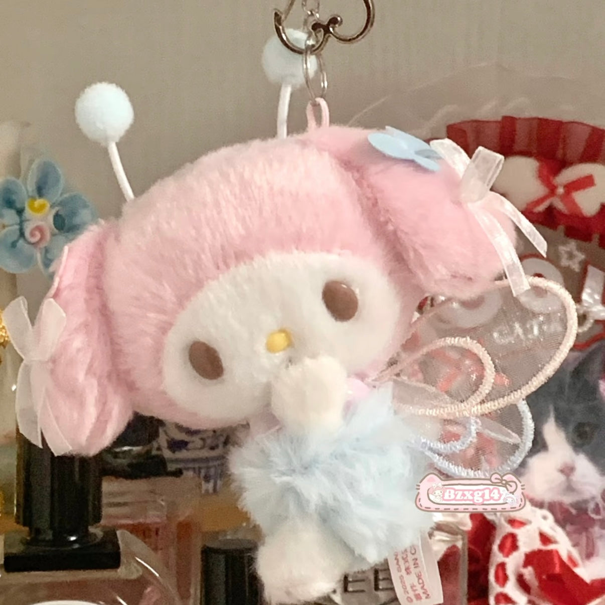 SANRIO | My Melody Mascot Holder Plush Keychain Bag Charm (Flower Field Series)