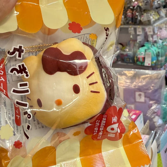SANRIO | Bread Squeeze Mascot Keychain Squishy 135 × 60 × 120mm Hello Kitty