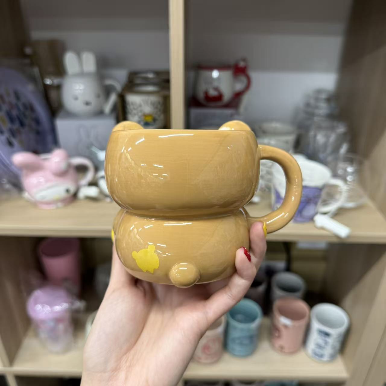 SAN-X | Chairoikoguma 3D Porcelain Mug 90×Φ95mm (Makeup Rilakkuma)