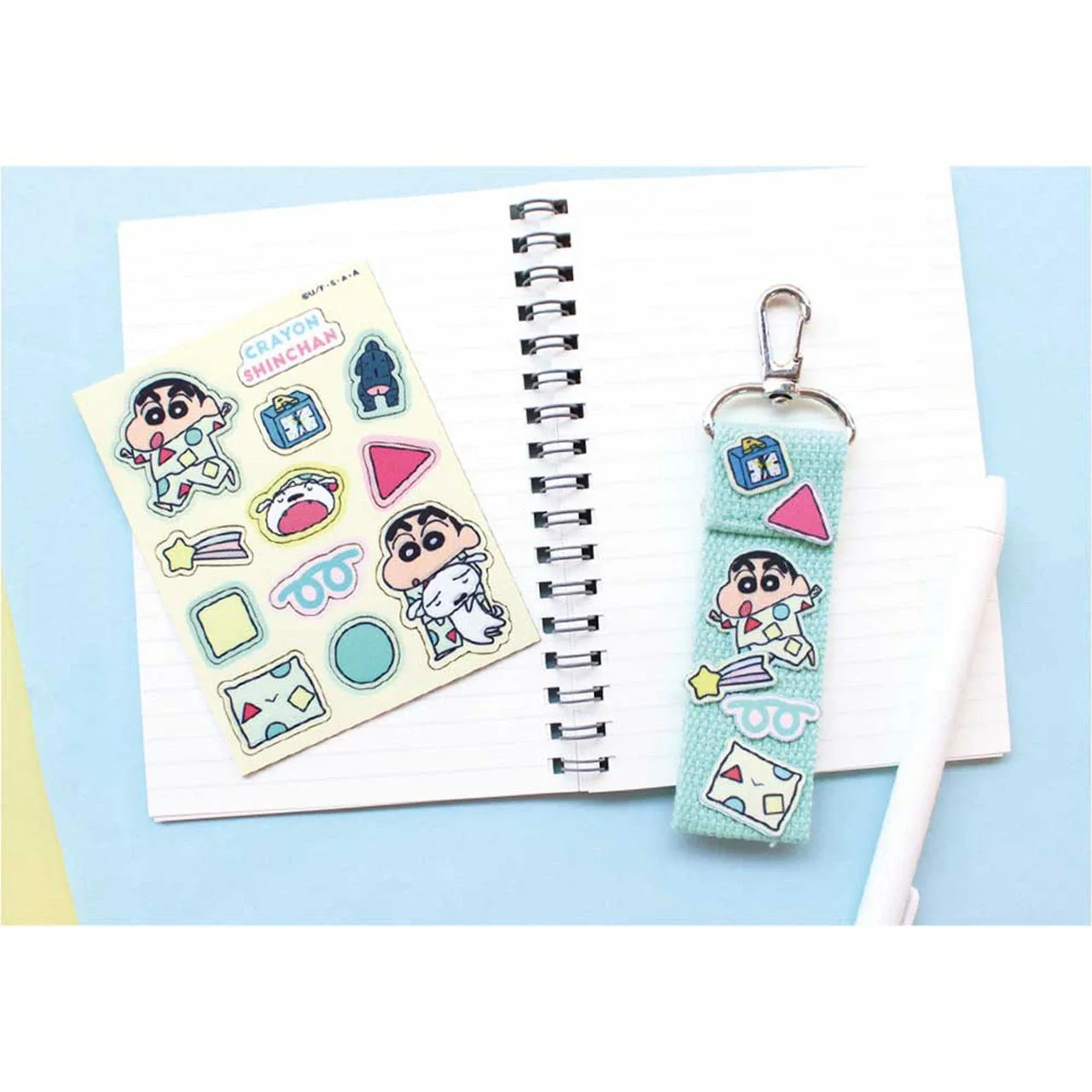 Crayon Shinchan | Custom Patch Strap Bag Charm Keychain 8 x 150 x 190mm (Pajama)