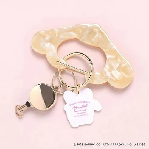 SANRIO | Pompompurin Pom Pom Purin Carabiner with Retractable Reel 35x124x5mm