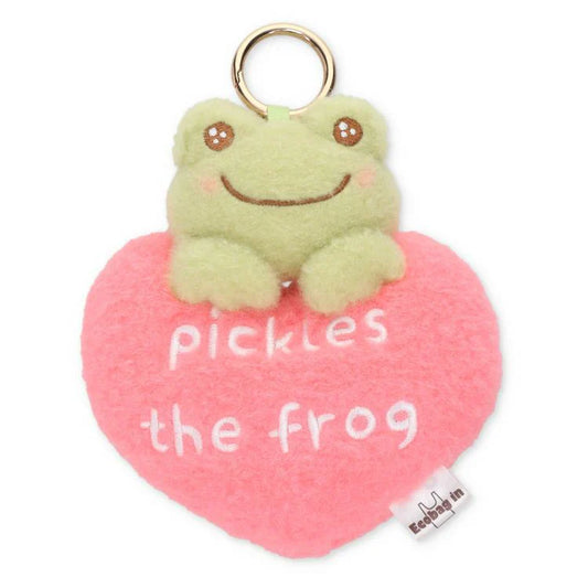 Pickles the Frog | Eco Shopping Tote Bag 720×290mm & Bag Charm 145×130×50mm (Smile Heart)