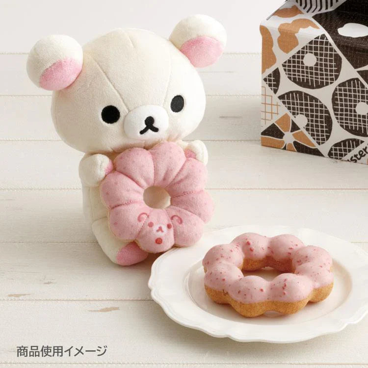 SAN-X | Rilakkuma Korilakkuma Plush Toy Plush Doll S 120×120×110mm (Mister Donut Standing)