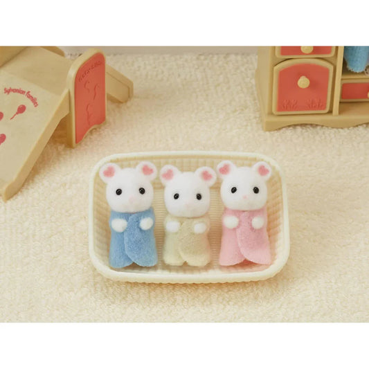 Sylvanian Families | Marshmallow Mouse Triplets 森贝儿森林家族