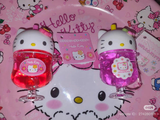 SANRIO | Hello Kitty 90s Colorful Soda Keychain H69xW40xD35mm (Kaohana - Pink)