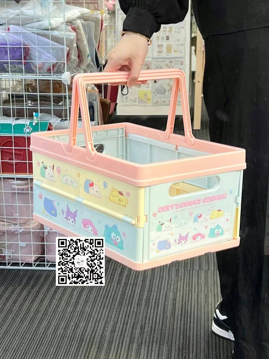Sanriofoldable Storage Carry Basket 38×25×19 / // 10Kg