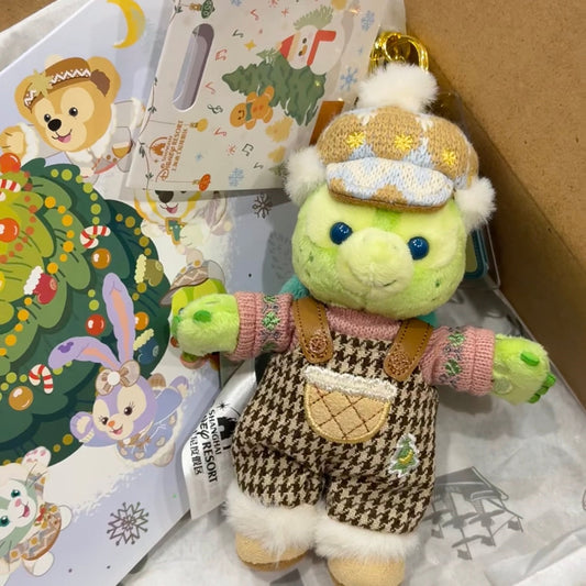 DISNEY | SHANG HAI DisneyLand OluMel Mascot Holder Plush Keychain (Duffy and Friends Winter Collection)