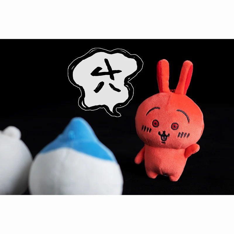 CHIIKAWA | Red Usagi Mascot Holder Bag Charm Keychain 130x80x55mm