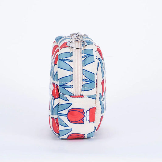 MIFFY x HEMING’S | Quilted Square Pouch 120 x 110 x 50mm (Tulip)