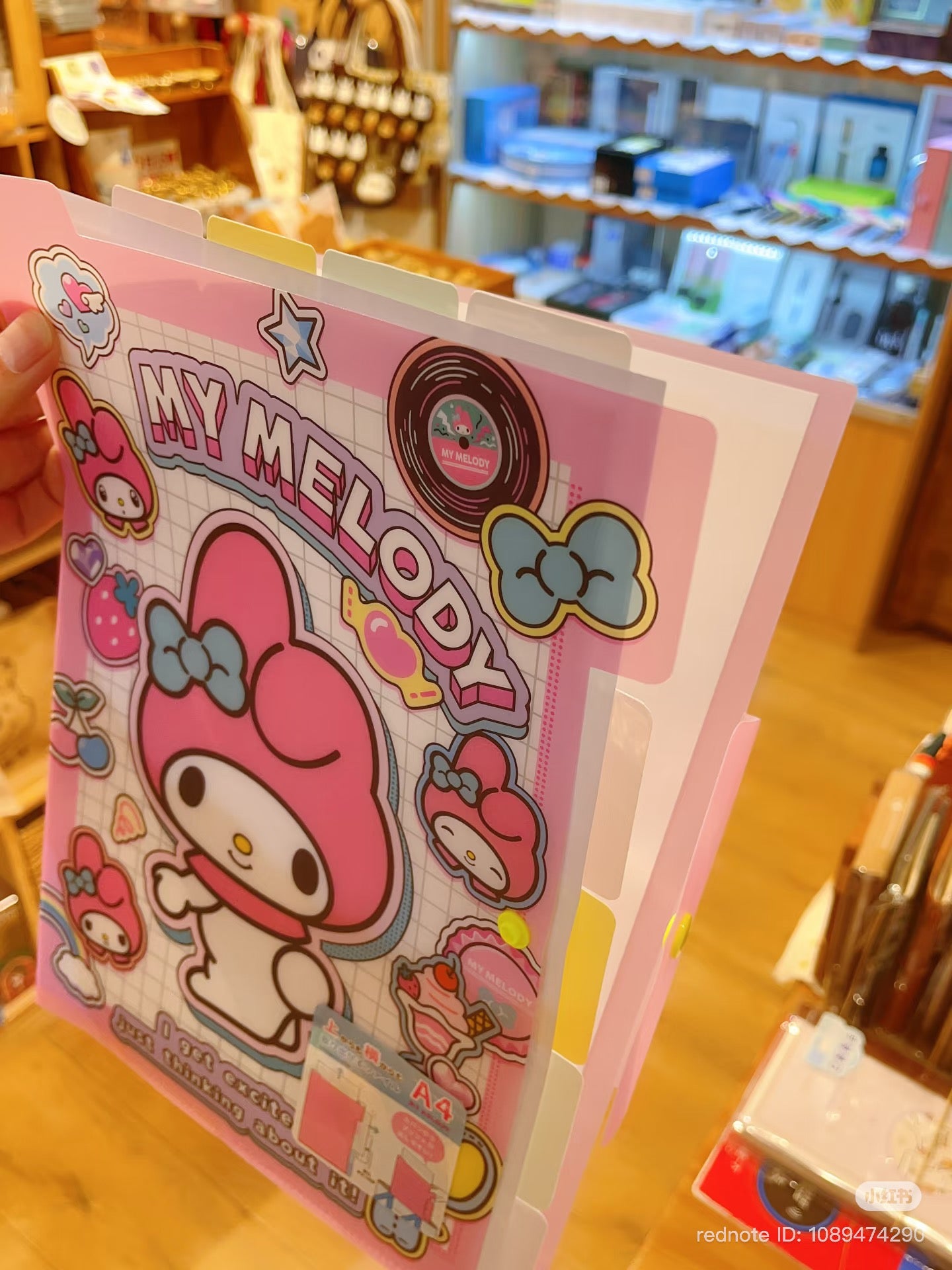 SANRIO | My Melody A4 Pocket File with Top and Side Access 225 x 315 mm