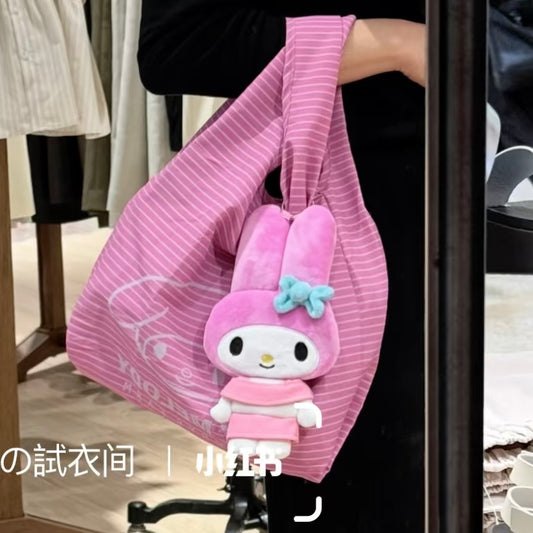 Me% x Sanrio My Melody | Foldable Eco-Bag & Keychain