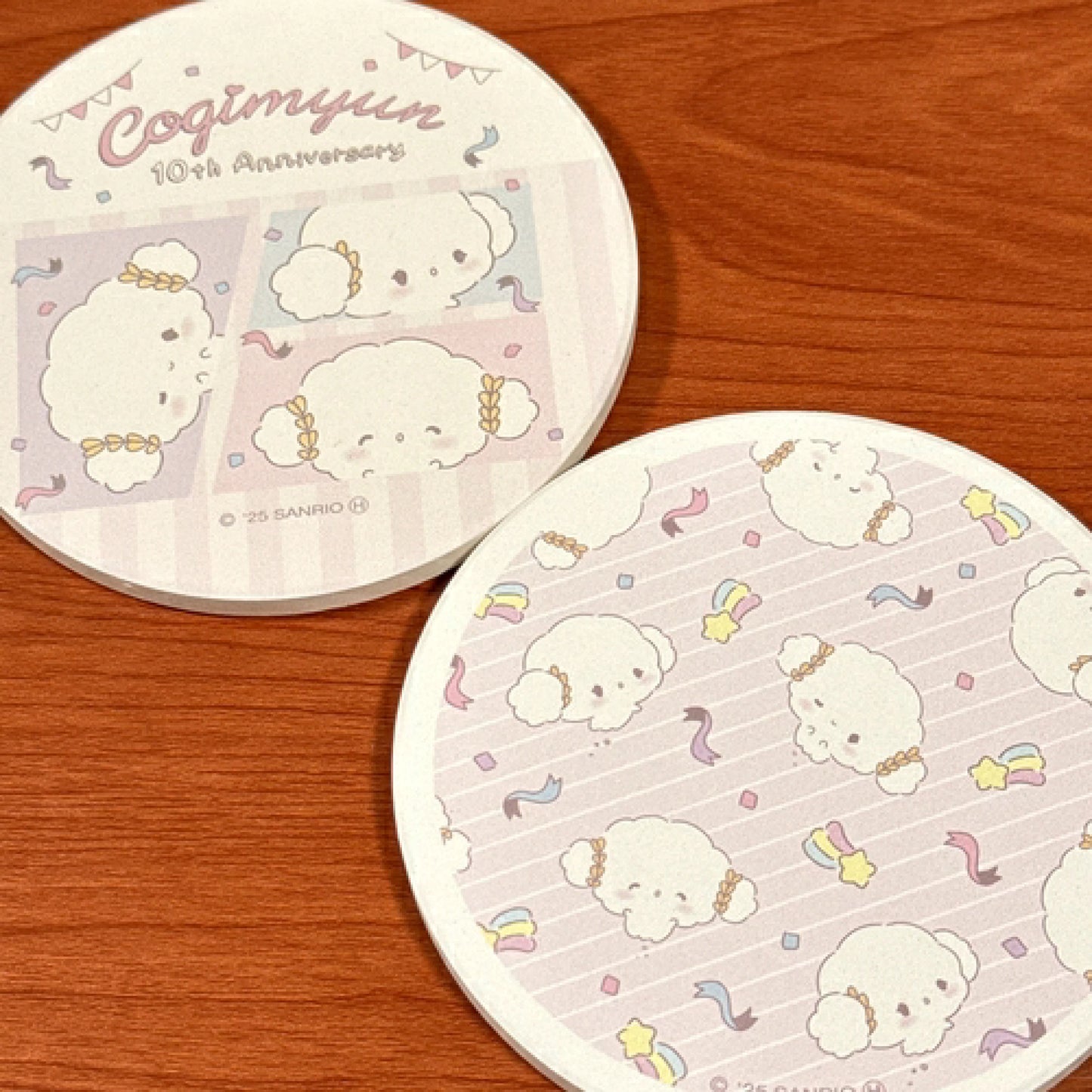 SANRIO | Cogimyun Water Absorbent Coaster B (10th Anniversary Flyer)