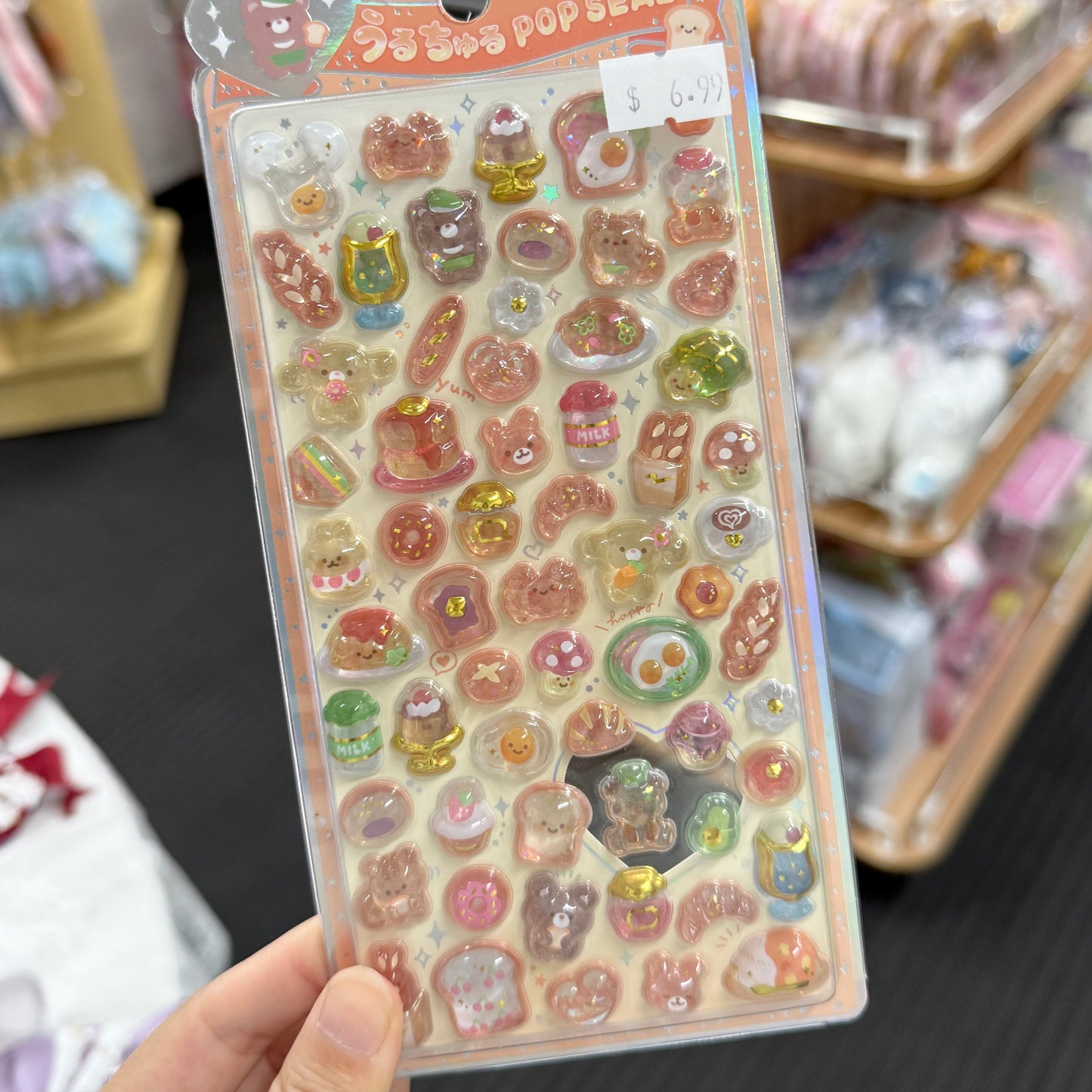 CRUX | 3D Puffy Stickers Die-cut Pop Seal H200×W95×D7mm (Orange)