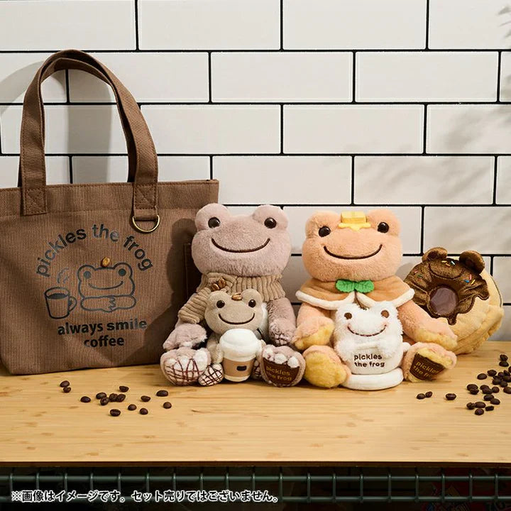 Pickles the Frog | Plush Keychain Bag Charm 90×85×60mm (Always Coffee Togo)