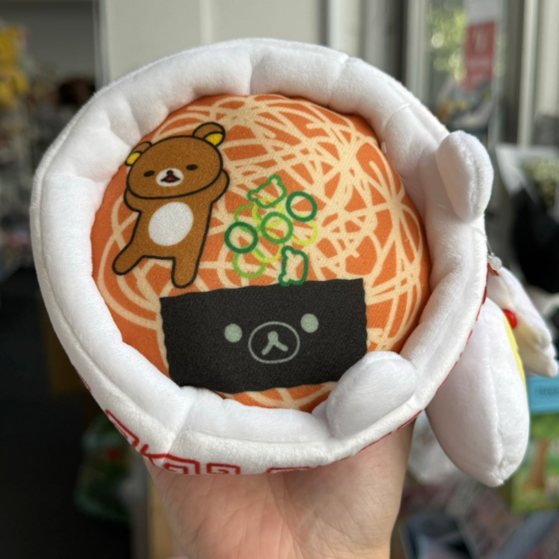San-X | Rilakkuma Great Chinese Ramen Set Plush Doll Toy W150Mm×H100Mm×D150Mm
