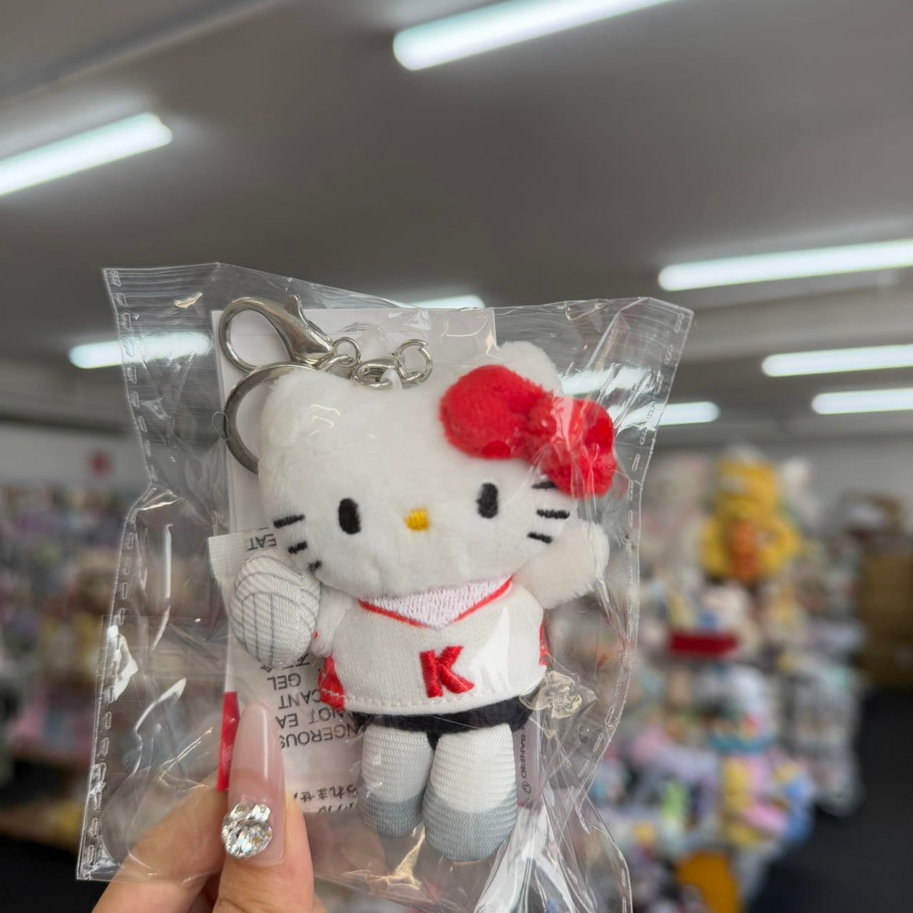 Me% X Hello Kitty | Mascot Holder Keychain 13Cm (Baseball)