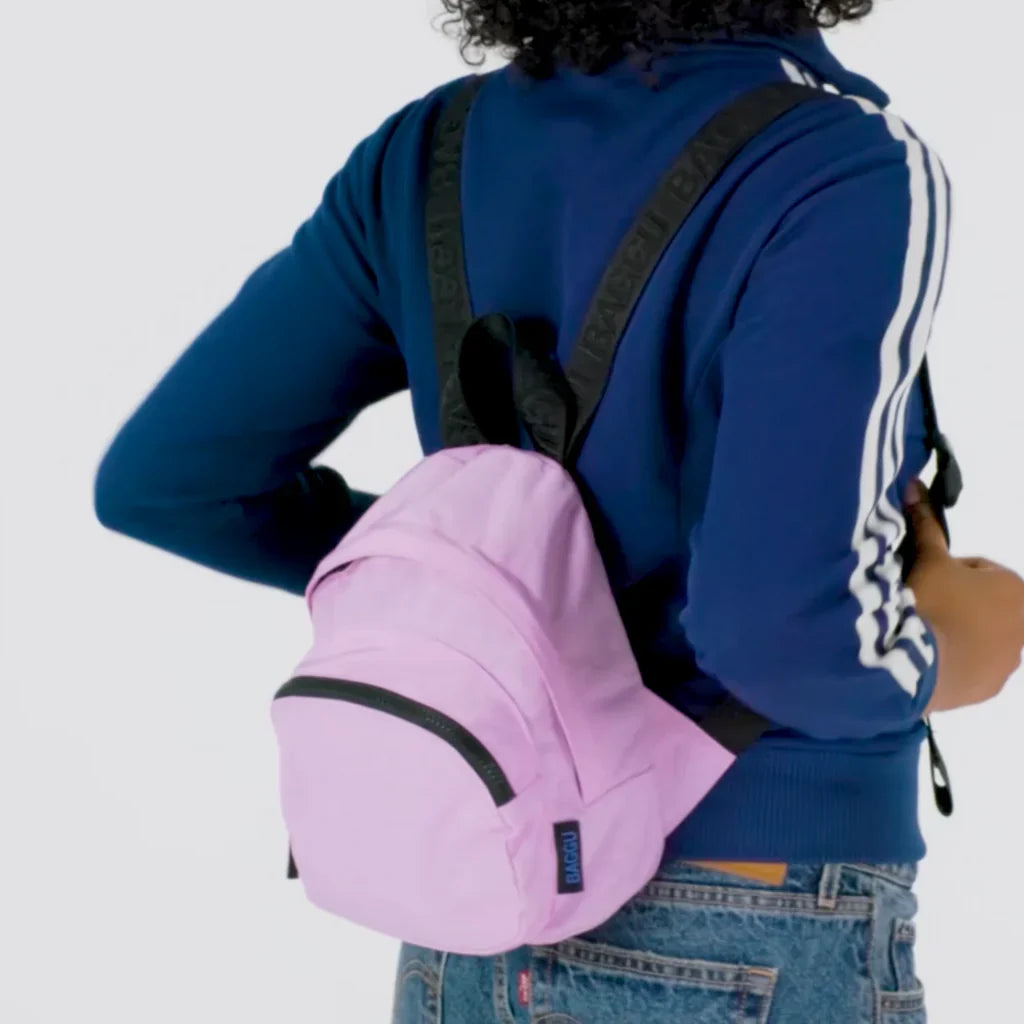 Mini Nylon Backpack - Peony