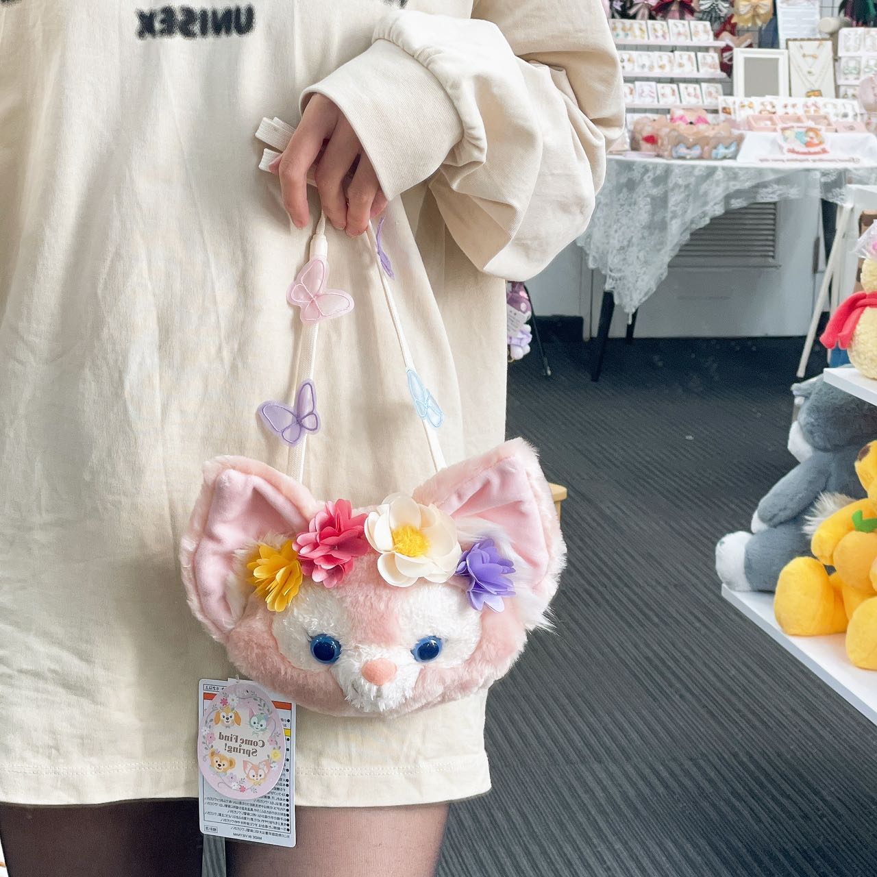 Disney | Plush Shoulder Bag Linabell 19×20Cm (Come Find Spring!) 东京迪士尼