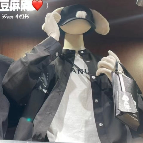 Usj|Peanuts Snoopy Black Shirt