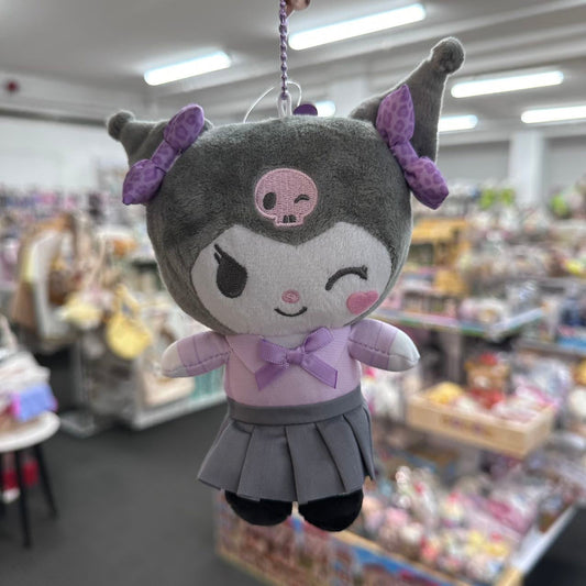 Sanrio | Kuromi Mascot Pouch Holder Plush Keychain Small H150×W100×D60Mm