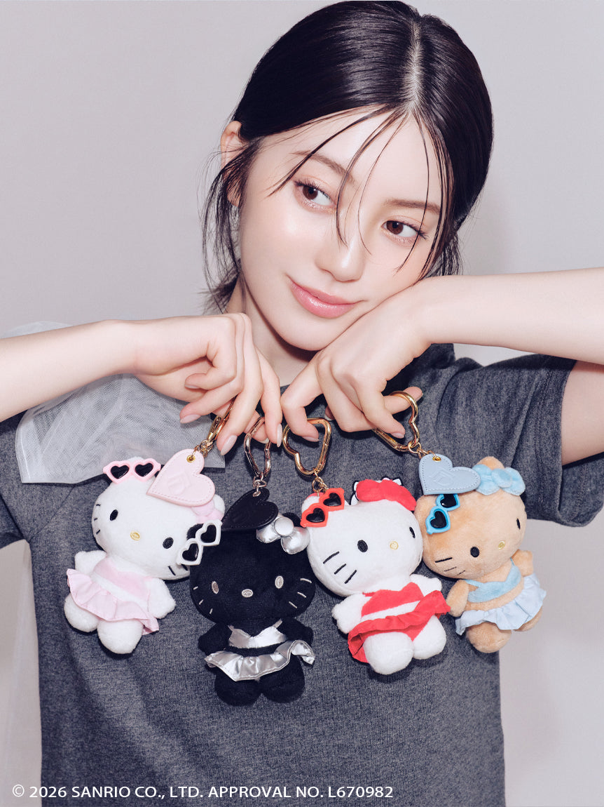 FRAY ID x Hello Kitty | Summer Vacation Bag Charm Keychain 105x80mm (RED)