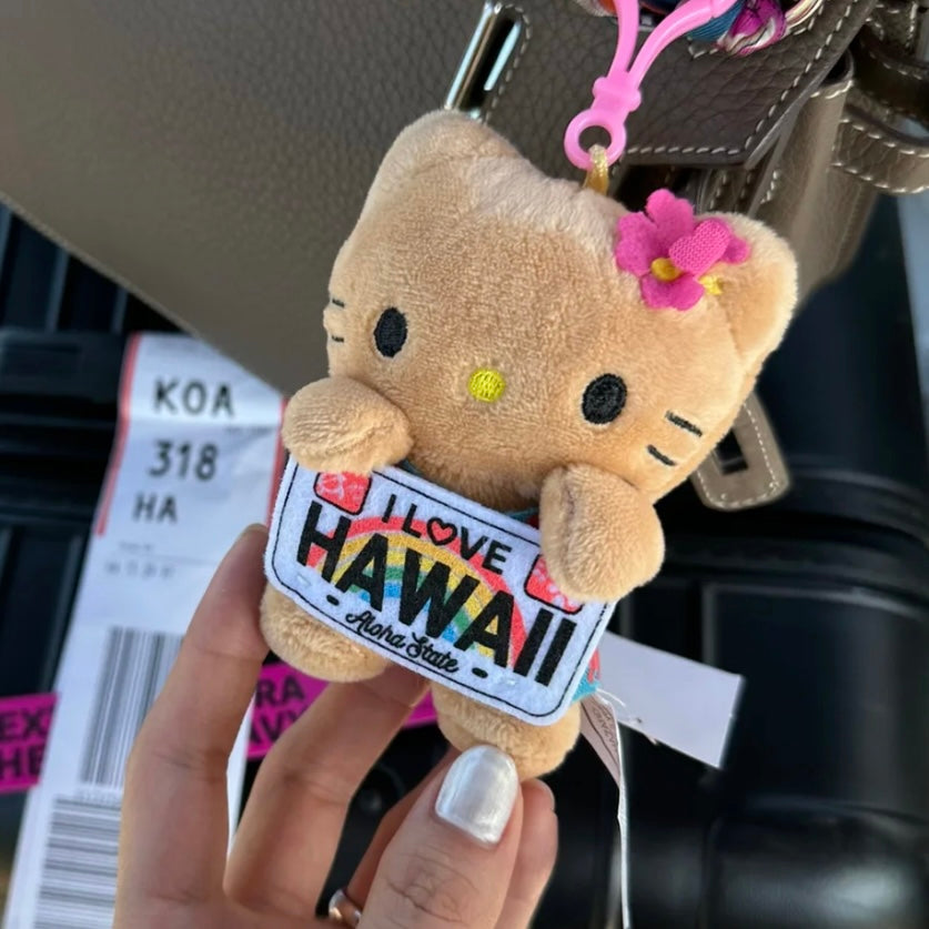 Sanrio | Hello Kitty Hawaii Mascot Holder Plush Keychain