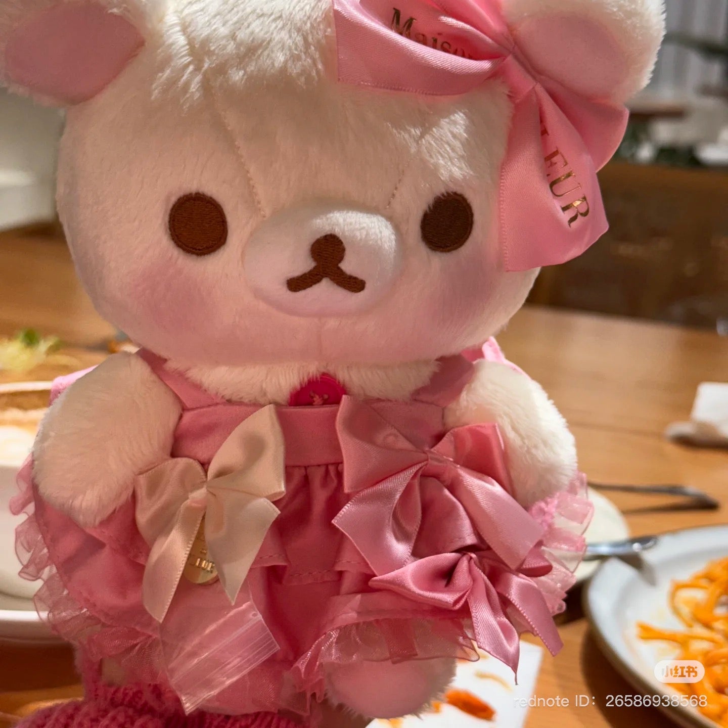 Maison de Fleur x Rilakkuma | Korilakkuma Special Collabo Plush Toy / Plush Doll M