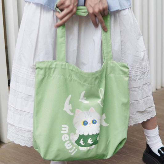 MEWJI♡ Tote Bag Eco Bag 380x450mm (Green)