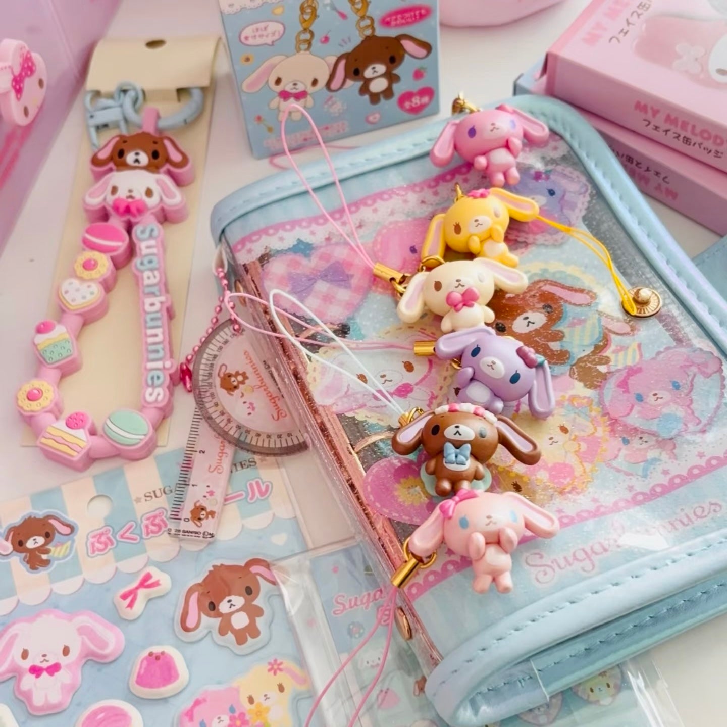 SPINNS x SANRIO | Sugarbunnies Secret Trading Mascot Straps Blind Box (Randomly Shipped)