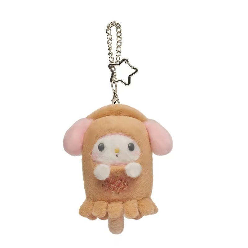 SANRIO | My Melody Mascot Holder Bag Charm Keychain (Sanrio Midnight Diner Series)