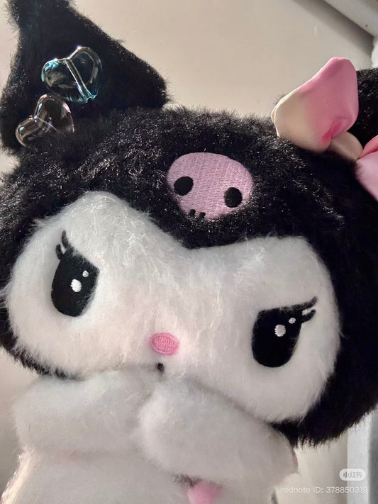SANRIO | Kuromi Plush Toy Plush Doll Size S 255x215x115mm (Pastel Dreamland)